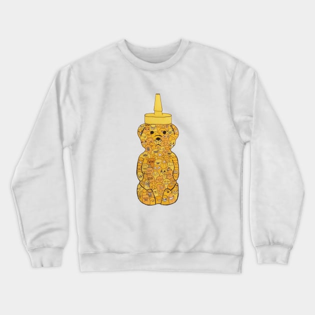 Honey Bear Crewneck Sweatshirt by b_taco_designs